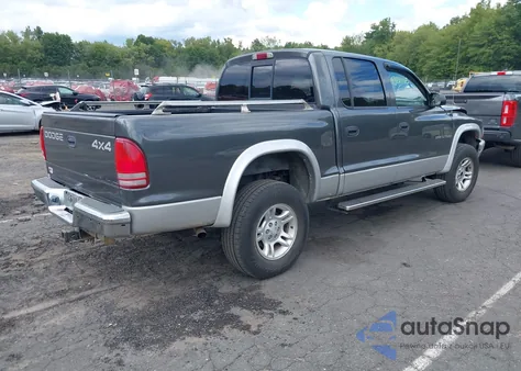 2002 Dodge Dakota Slt из США, поврежденный, VIN 1B7HG48N02S519241